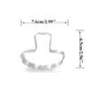 Wedding Dress Metal Cookie Cutters Couple Fondant Cake Decor Princess Cupcake Chocolate Biscuit Mould Patisserie Reposteria