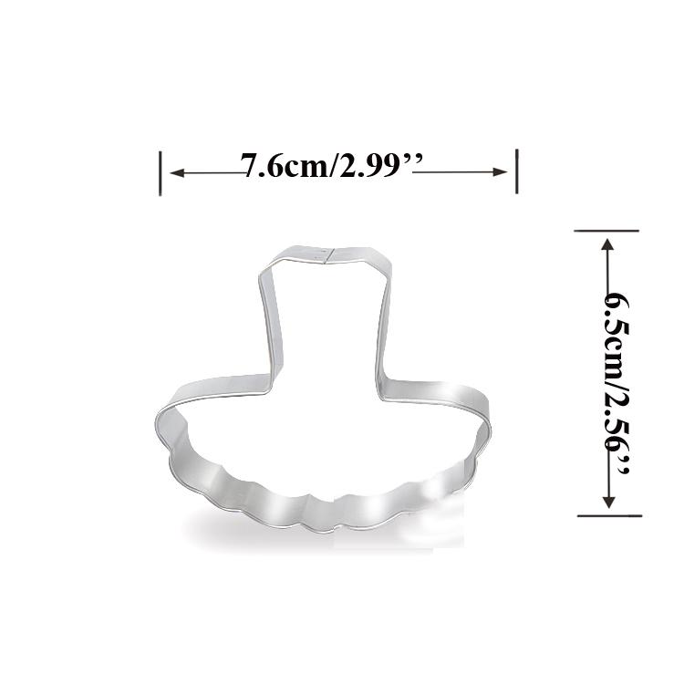 Wedding Dress Metal Cookie Cutters Couple Fondant Cake Decor Princess Cupcake Chocolate Biscuit Mould Patisserie Reposteria
