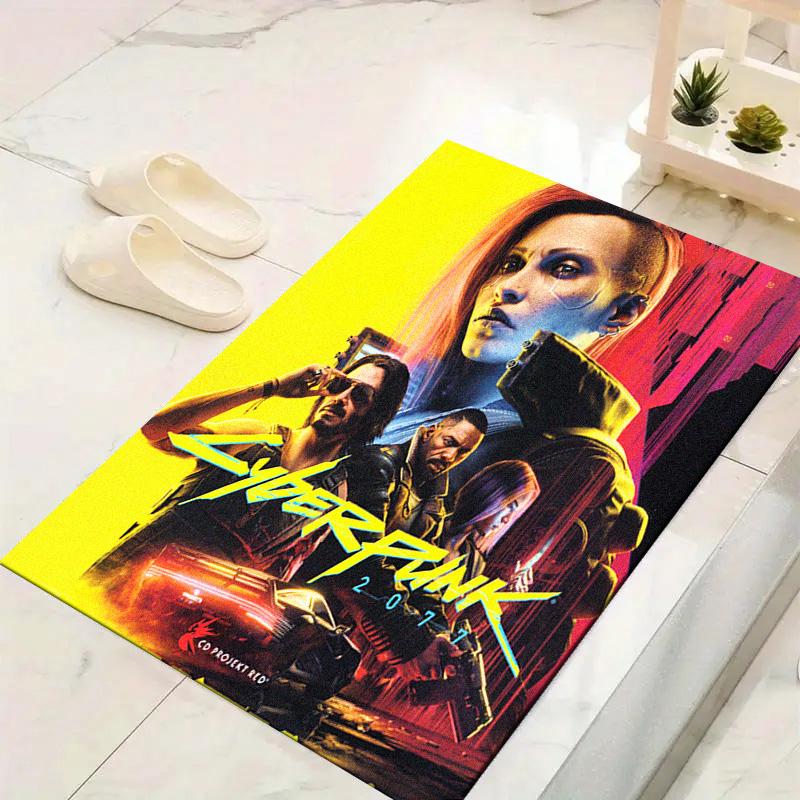 Cyberpunk Carpet Rug for Living Room Bedroom Home Sofa Decoration,Kids play Non-slip Floor Mat