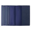Book OSL Soft Genuine SLIP-ON Free-Form 46-Size Cover, Leather, Leather, Navy, OSL-4501-NV