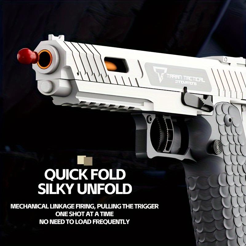 TTI 2011 Pistol Shell Throwing Continuous Firing Blowback Soft Bullet Gun Empty Hanging Birthday Gift