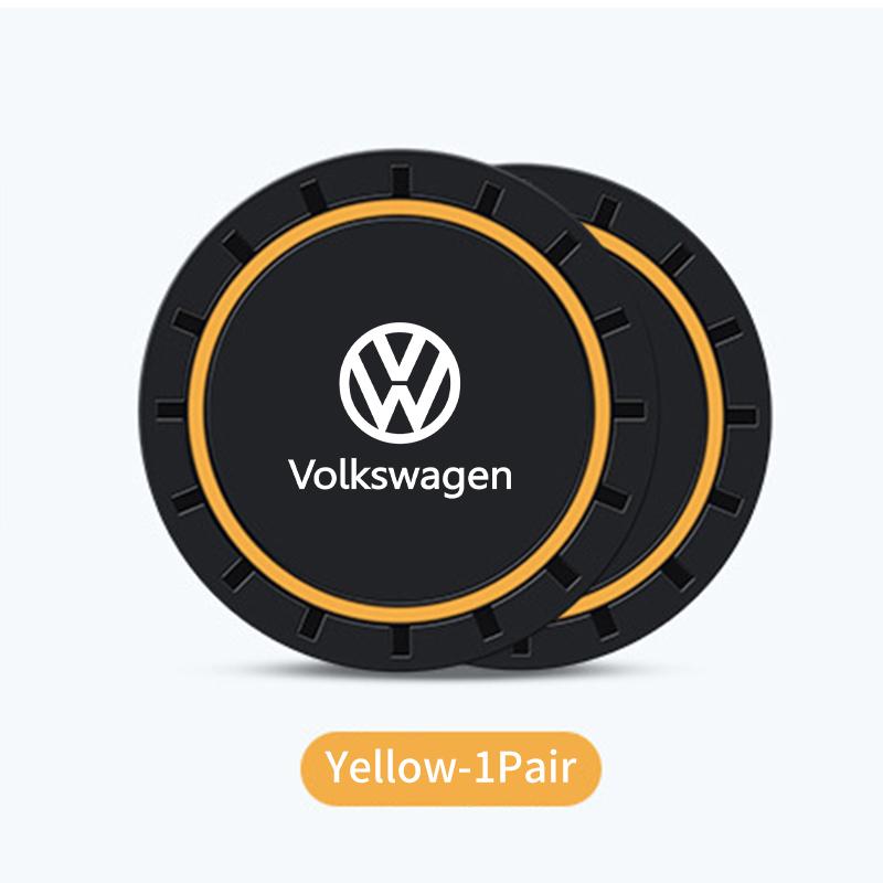 

For VOLKSWAGEN VW 2pcs Car Water Cup Drink Holder Anti Shake Fixed Anti-slip Mats For Volkswagen VW Scirocco Jetta Beetle Golf 4