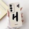 For Realme C71 2025 Case RMX5303 Cover Cute Lucky Initial Letters Soft Silicone Lens Protective Covers For RealmeC71 C 71 Bumper