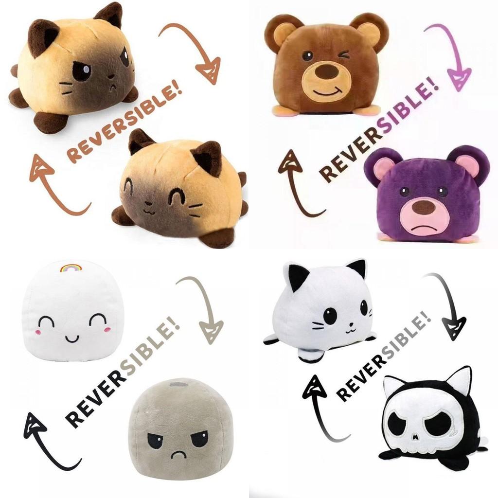 Double-sided Reversible Flip Cat Plush Toy With Super Soft And Lifelike Features