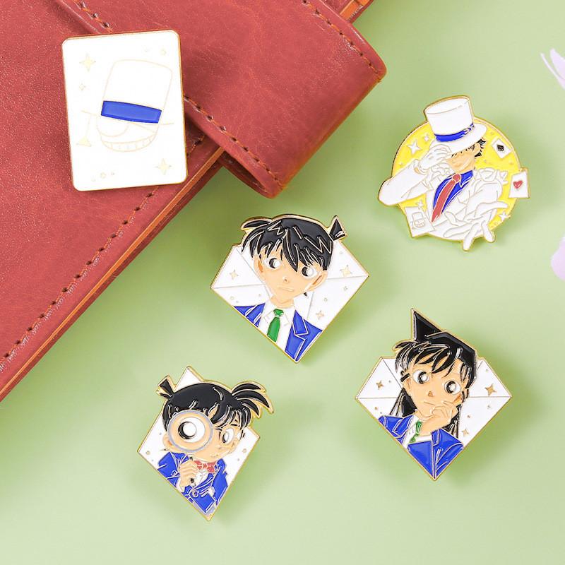 Colorful Anime Boy Cartoon Brooch Unique Alloy Metal Badge Perfect For Fans And Collectors