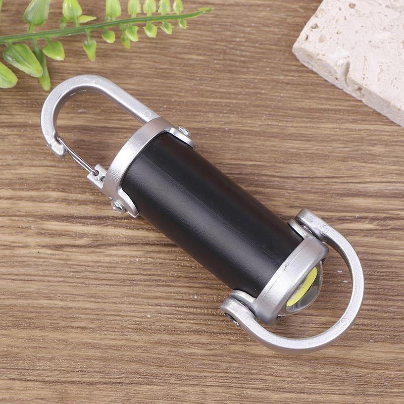 Cob Work Light Type-C Rechargeable Led Flashlight Keychain Hanging Portable Light Keyring Camping Pocket Lamp For Outdoor