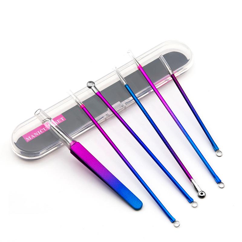 

Набор из 4 предметов из нержавеющей стали для лечения акне: Иглы и средства для удаления черных точек Standard Size