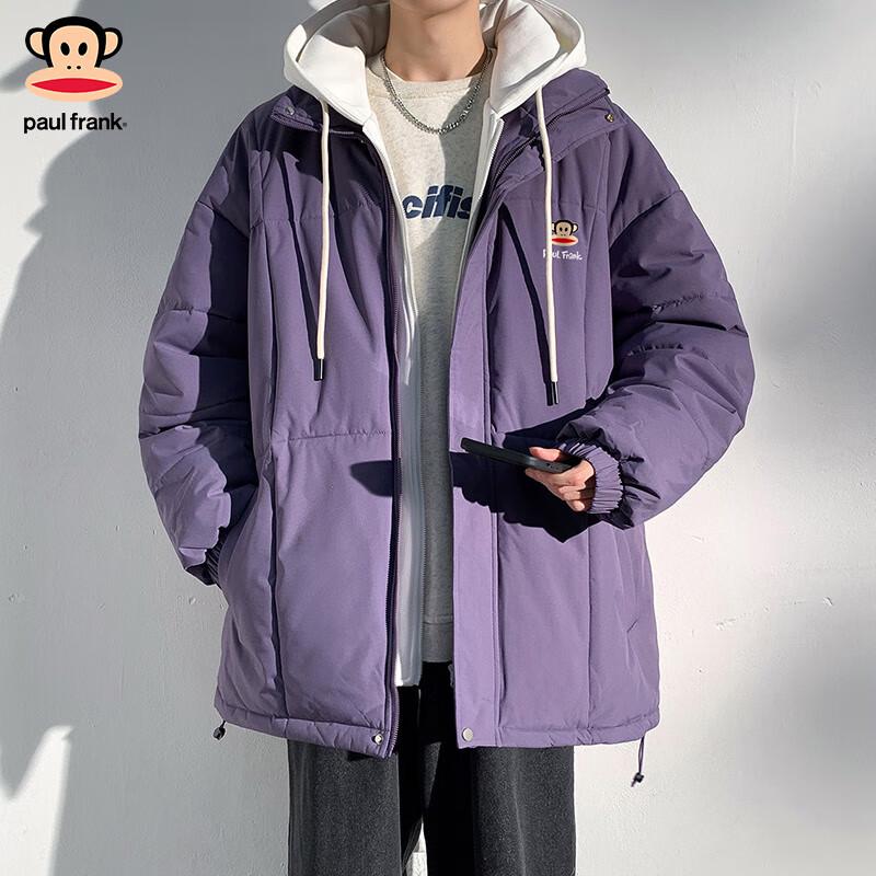 

Paul Frank Men s & Couple s Hooded Faux Two-Piece Padded Jacket XL