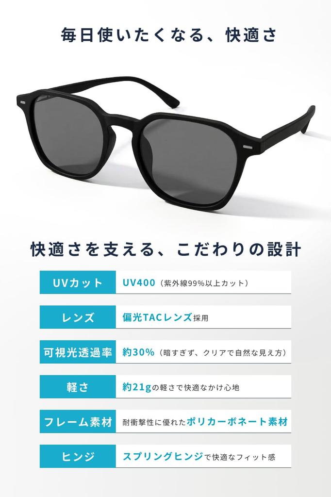 Sunglasses for Men and Photochromic UV with Wellington Suitable for Road and with Black Women, Polarized, Lenses, Protection, Case, Style, Running,