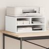 White Printer Stand 49x40x22.5 Cm Engineered Wood