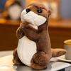 Otter Stuffed Toy Adorable Cartoon Otter Plush Toy Fluffy Soft Stuffed Animal for Christmas