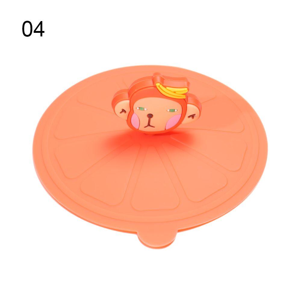 Cute Tea Coffee Lids Cap Suction Cup Cover Dustproof Leakproof Silicone Cup Cover