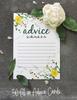 Inkdotpot Set of 50 Advice for The Bride To Be Classic Floral Bachelorette Party Advice Cards, Hen Party Activity 5x7 Inches