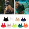 Spring/Summer Sun Visor Hat Outdoor Anti-Uv Elastic Hollow Top Hat Upf 50+ Uv Protection Beach Sport Cap Wide Brim Baseball Cap