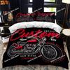Motorradfahrer Bettwäsche Set Bedrucktes Bettwäsche Set Mit Kissenbezug Bett Deckenbezug Weich Einzel Doppel Queen Super King Größe Kinder Erwachsene