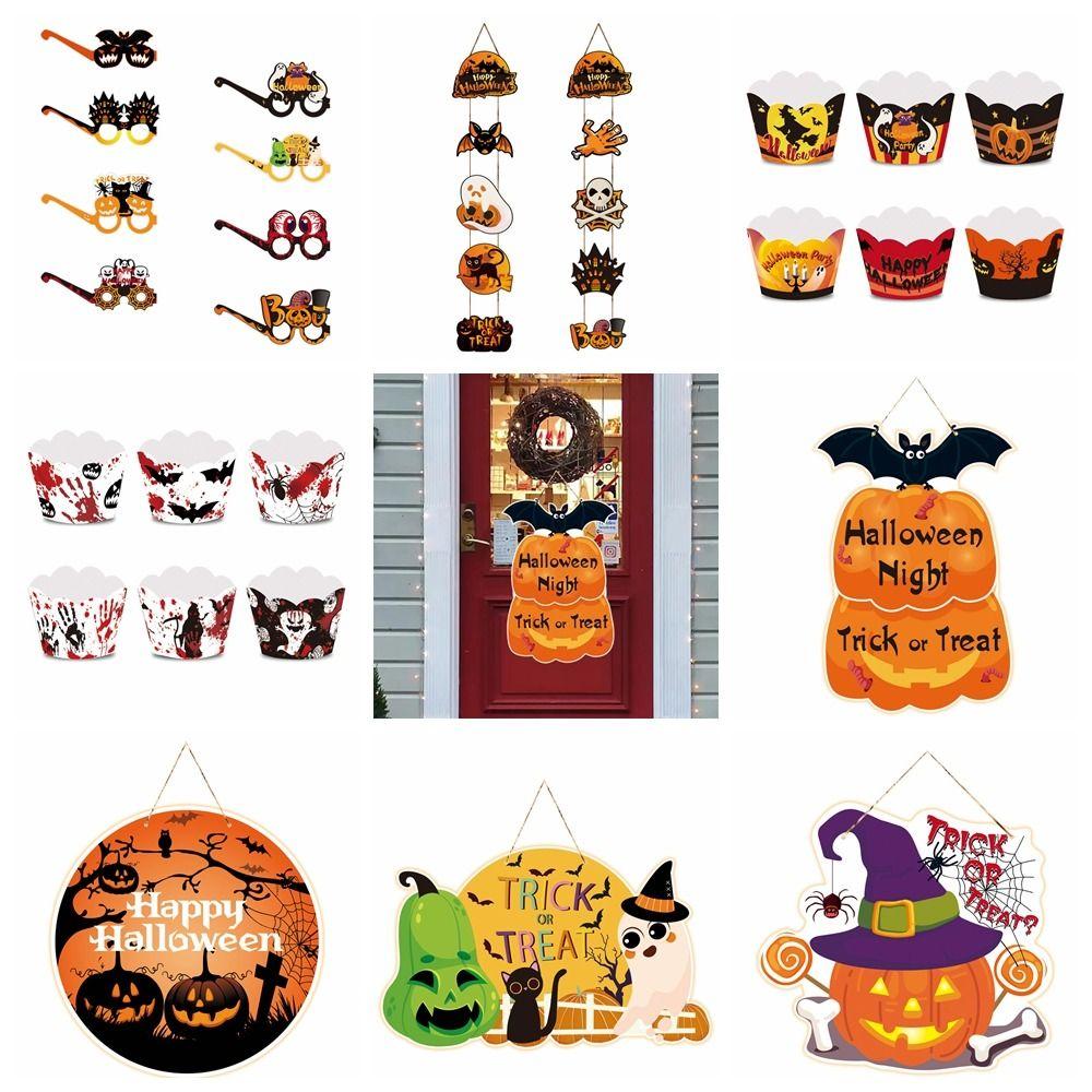 

Ghost Halloween Flags Eyeball Ghost Garden Banner Easy Use Haunted House Pull Flags Haunted House