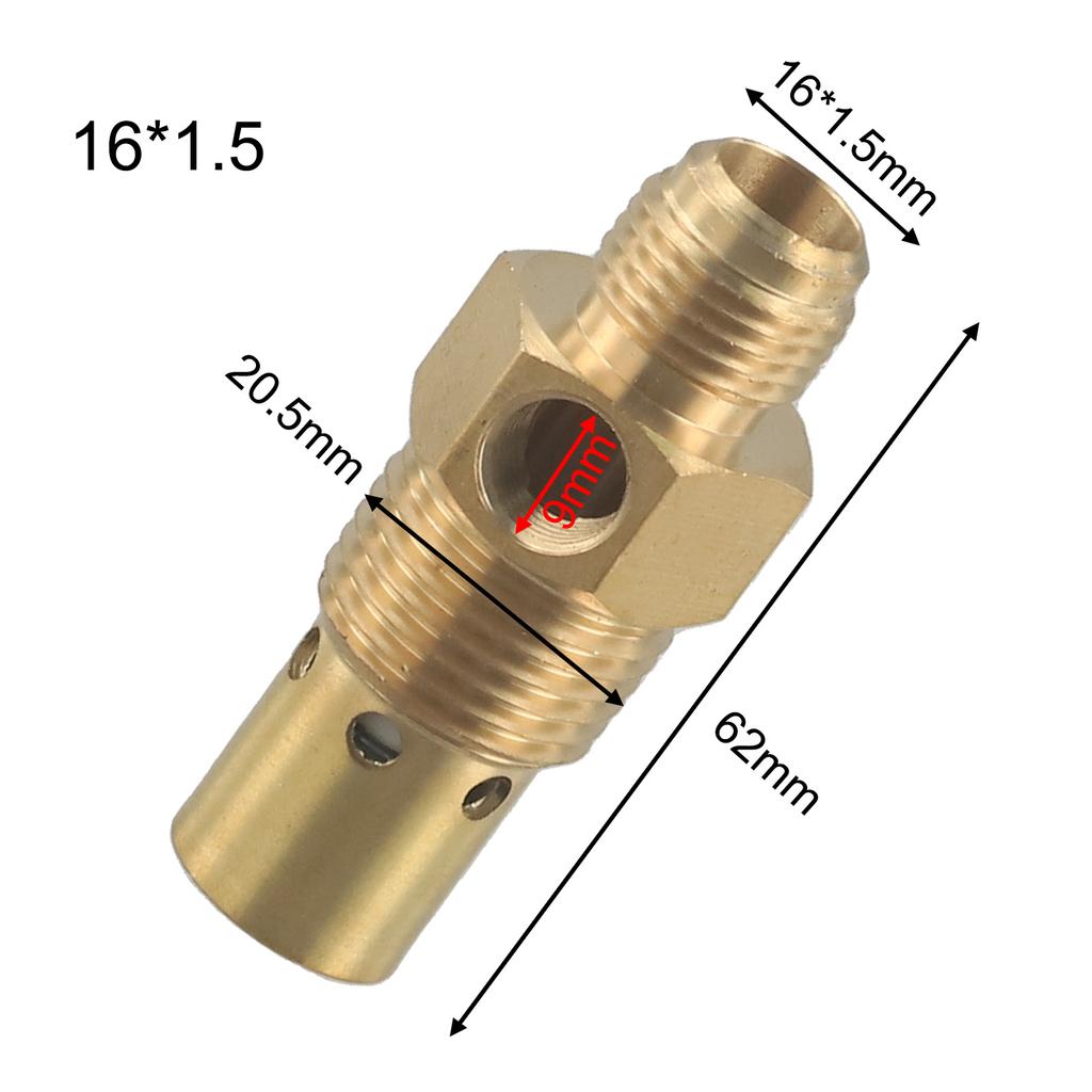 Male Threaded Brass Check Valve Suitable for Air Compressor Automatic Opening Overpressure Protection Material