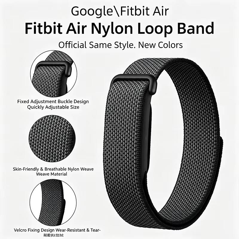 Original Nylon Loop Strap for Google Fitbit Air Smartwatch Accessories Sport Breathable Pulseira Bracelet Correa Fitbit Air Band 3