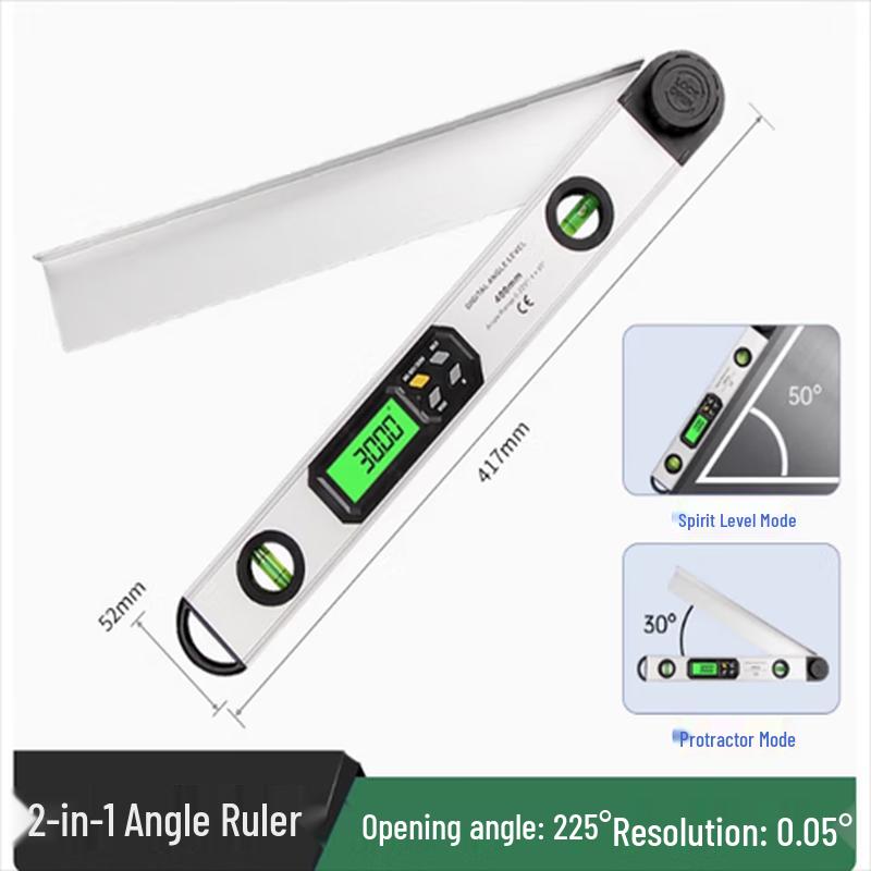 HEMUELE Digital Angle & Level Ruler