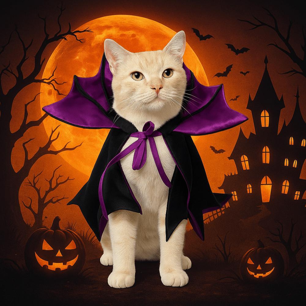 Transformacja Nietoperza Kostium Halloween dla Zwierzaka Regulowany Wygodny Mały Pies Rycerz Peleryna Kokarda Łatwy do Noszenia Płaszcz Cosplay Kota Impreza