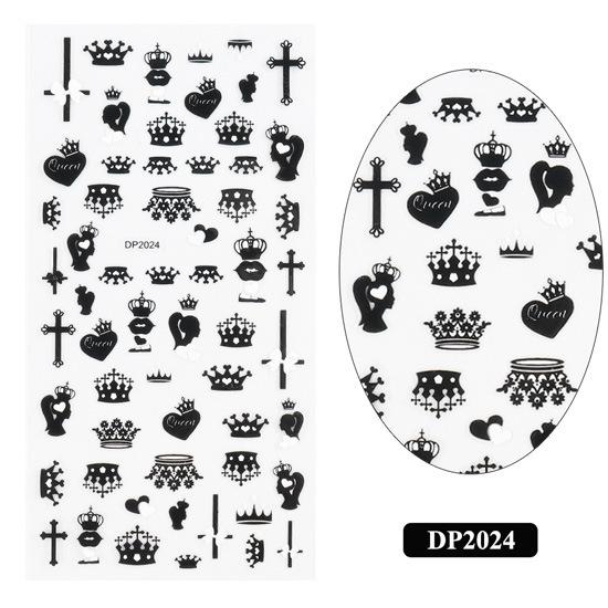 1pc 3D Nail Stickers Spring Summer Natural Flower Leaves Simulation Dried Flower Dragonfly Nail Applique Water Slides Decoration