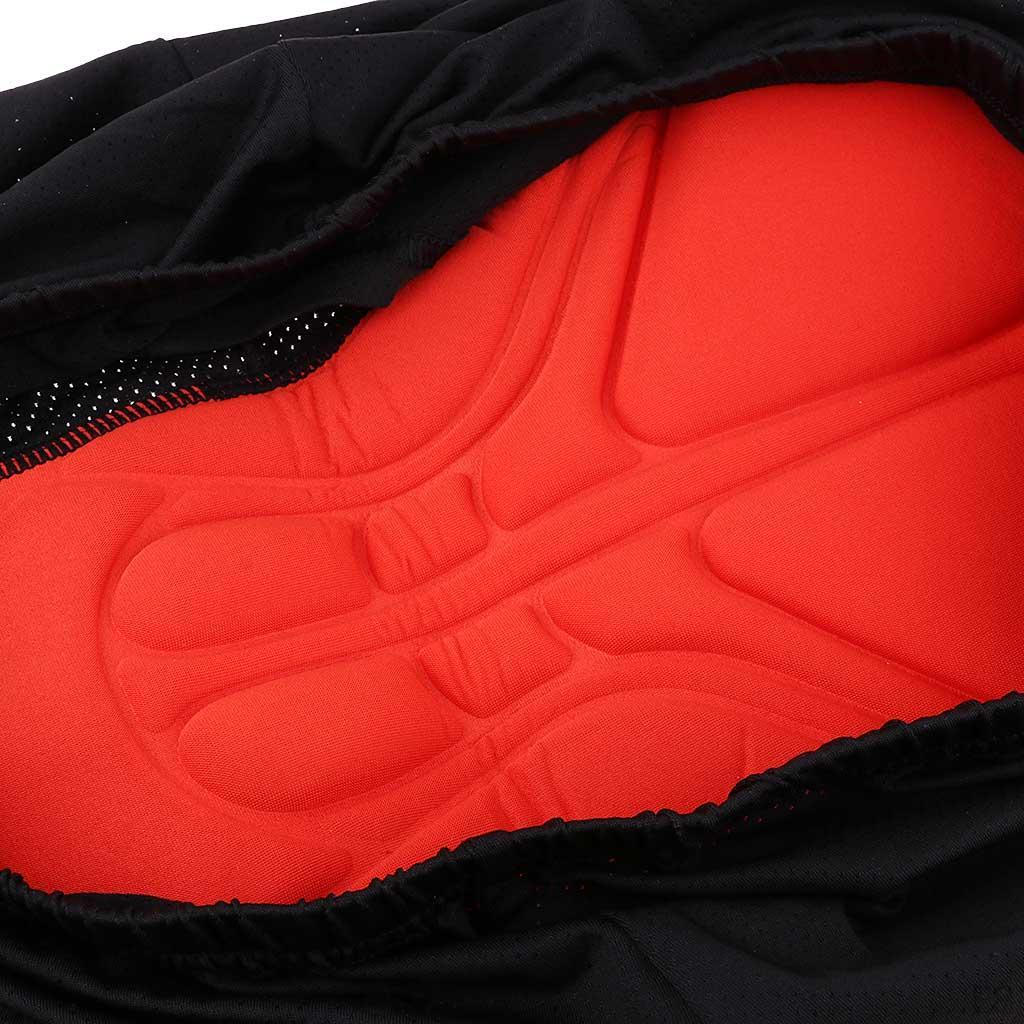 Sweat Absorb Unisex Short Trousers Outdoor Cycling Pants Hockey orange pad
