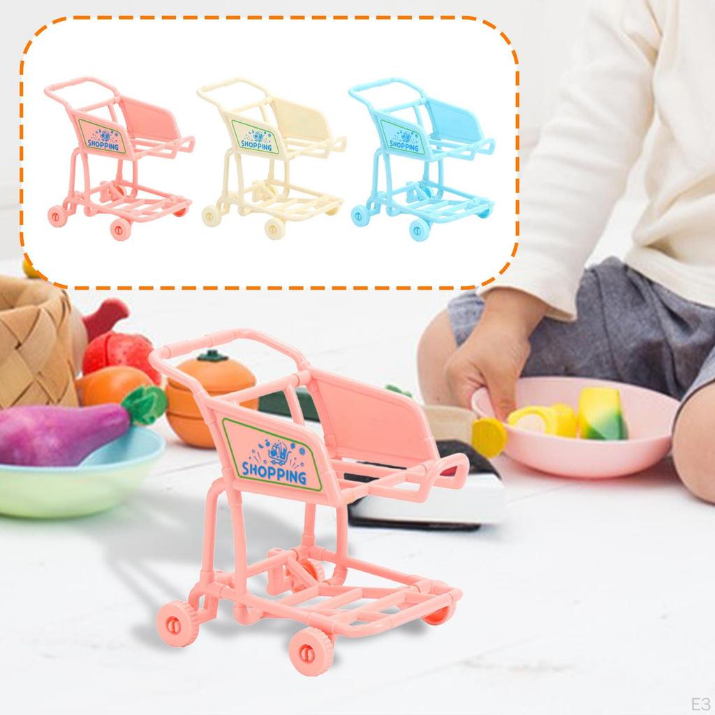 Cart Early Learing Multifunctional Pretend Play Supermarket Handcart Toy Trolley for Children Kids