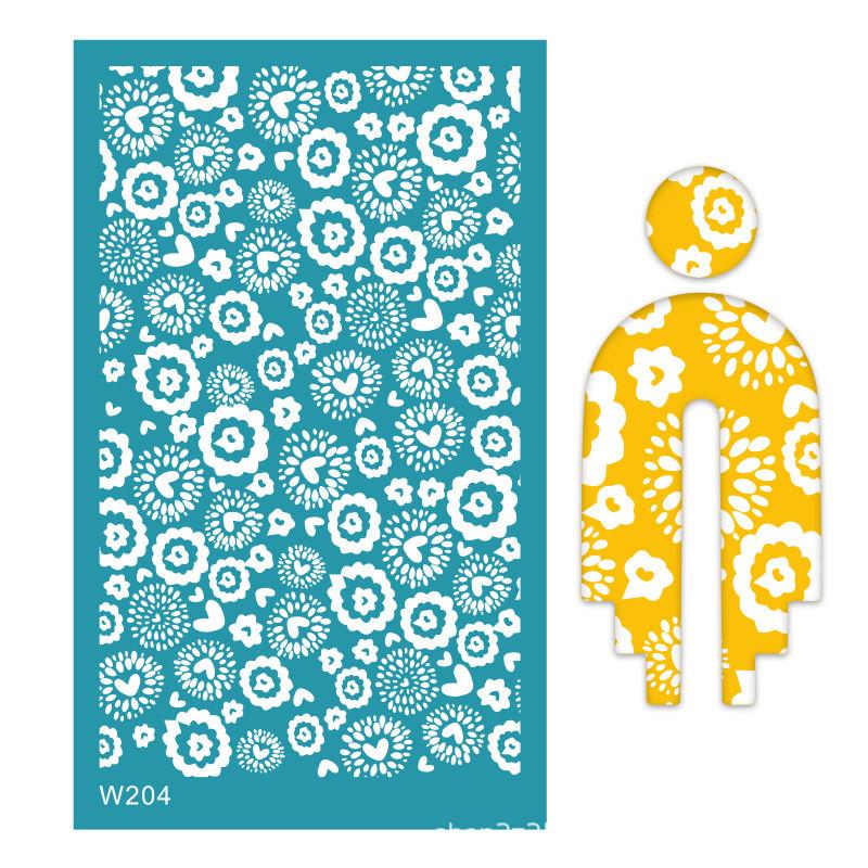 Multi Silk Screen Stencil for Polymer Clay Reusable Silkscreen Print Stamp Mesh Stencil Transfer Easter Printing Earring Jewelry