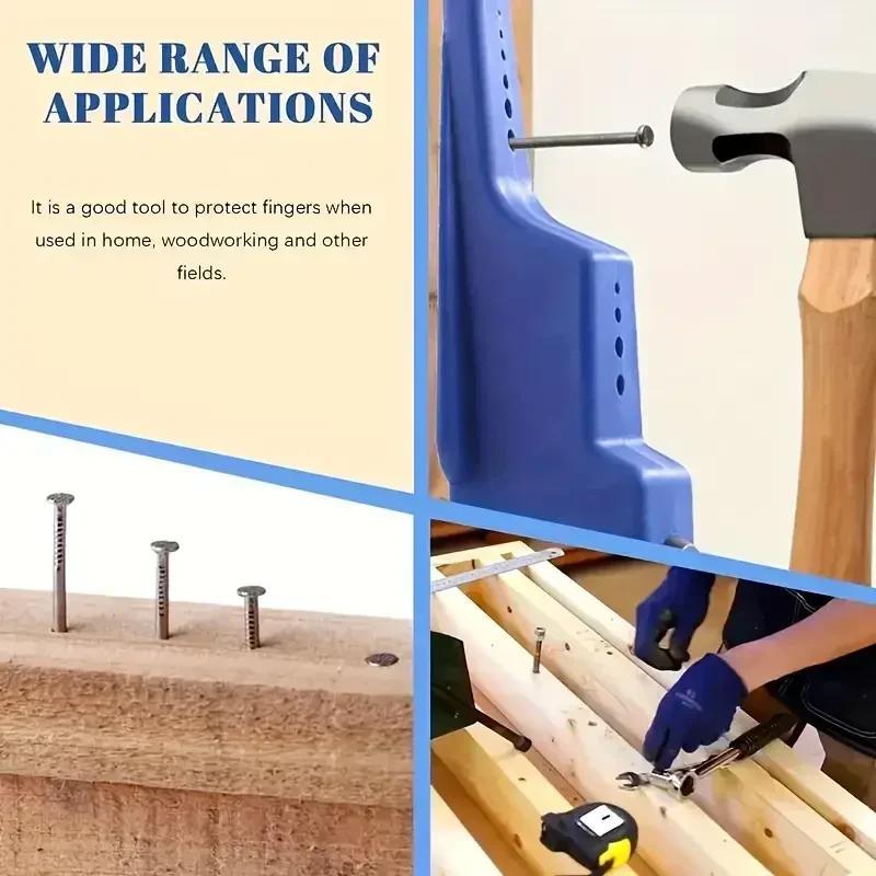 Nail Clamps & Auxiliary Pliers Set - For Clamping Long/Short Nails and Fixing Tools (Includes Protective Hammer)