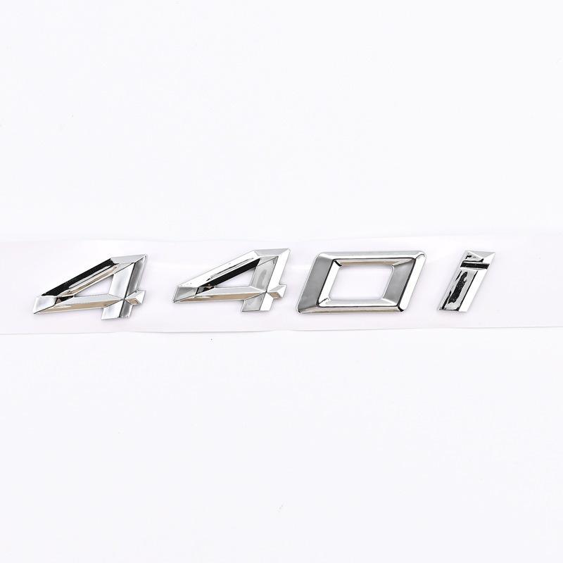 Compatible Emblem for 2020-2023 BMW 4 Series 420i, 425i, 430i, and 440i - Modified Rear Displacement Badge