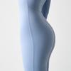 European-American Long Sleeve Nude Yoga Jumpsuit for High-Intensity Fitness, Style 8306