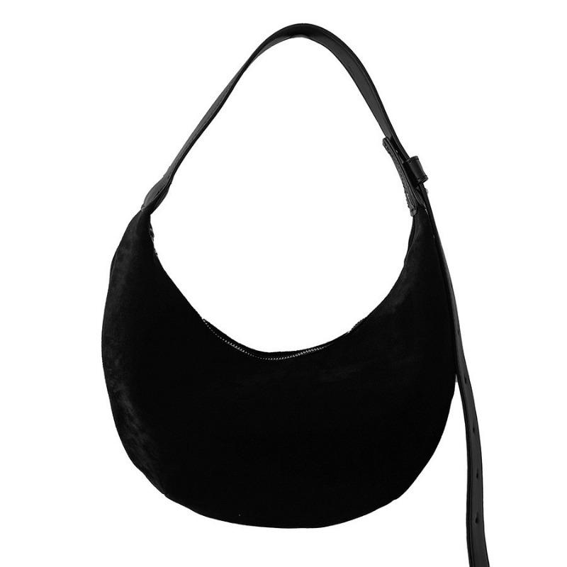 Suede bag autumn women's niche hand carry dumpling bag plush fashion simple new shoulder bag women