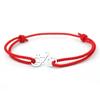 Glücksbringer Rotes Fahrrad Armband Verstellbares Geflochtenes Schnur Armband Geschenk für Radsportfans Leicht Bequem Vielseitig