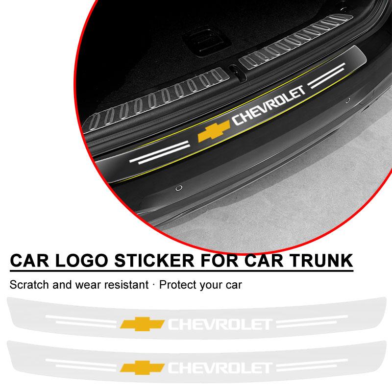1pcs Car Rear Bumper Trunk Load Edge Protector Guard Trim Transparent Sticker for Chevrolet Spark Monza Captiva Cruze Silverado