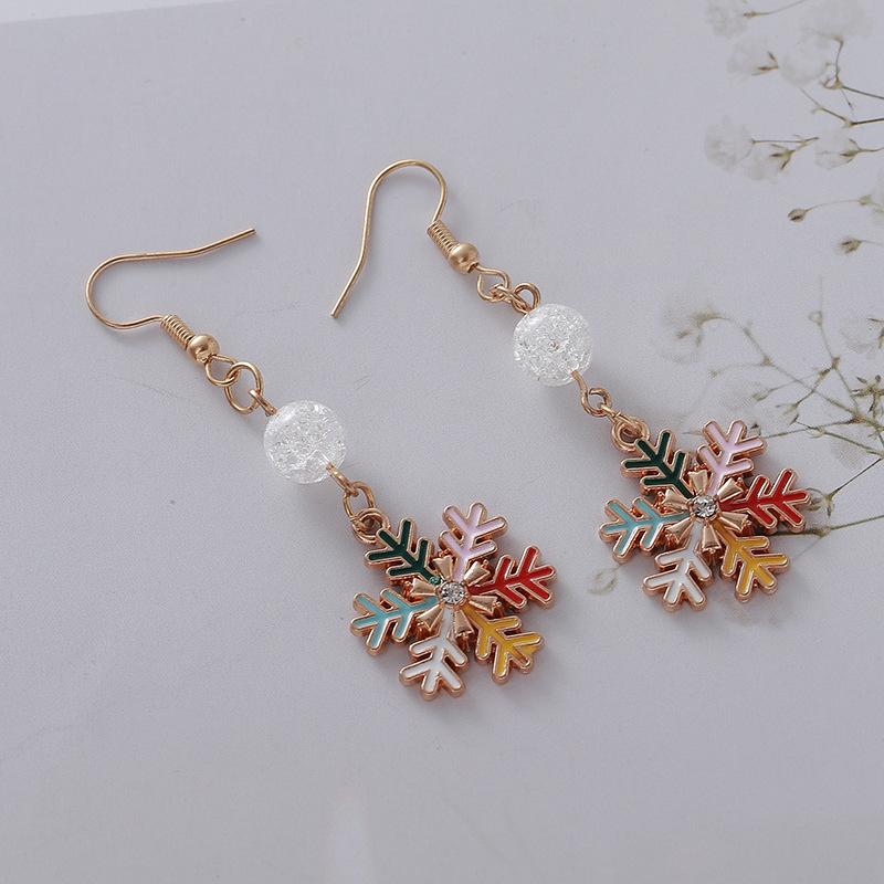 

Elegant Snowflake Dangle Earrings: Women s Stainless Steel Christmas Jewelry