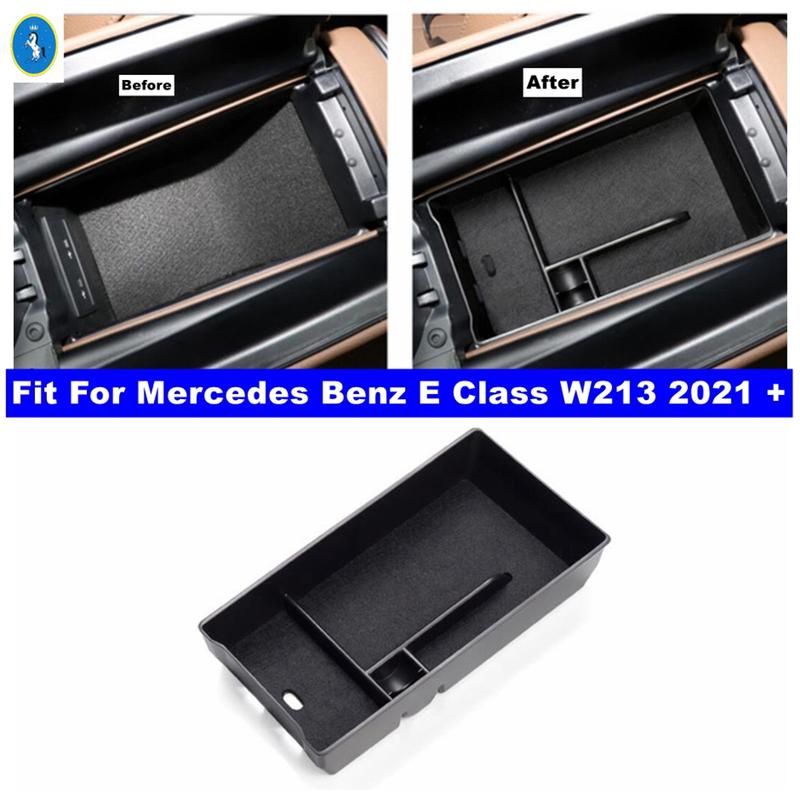 

Auto Armrest Rest Storage Box Center Console Glove Organiser Accessories Cover Fit For Mercedes Benz E Class W213