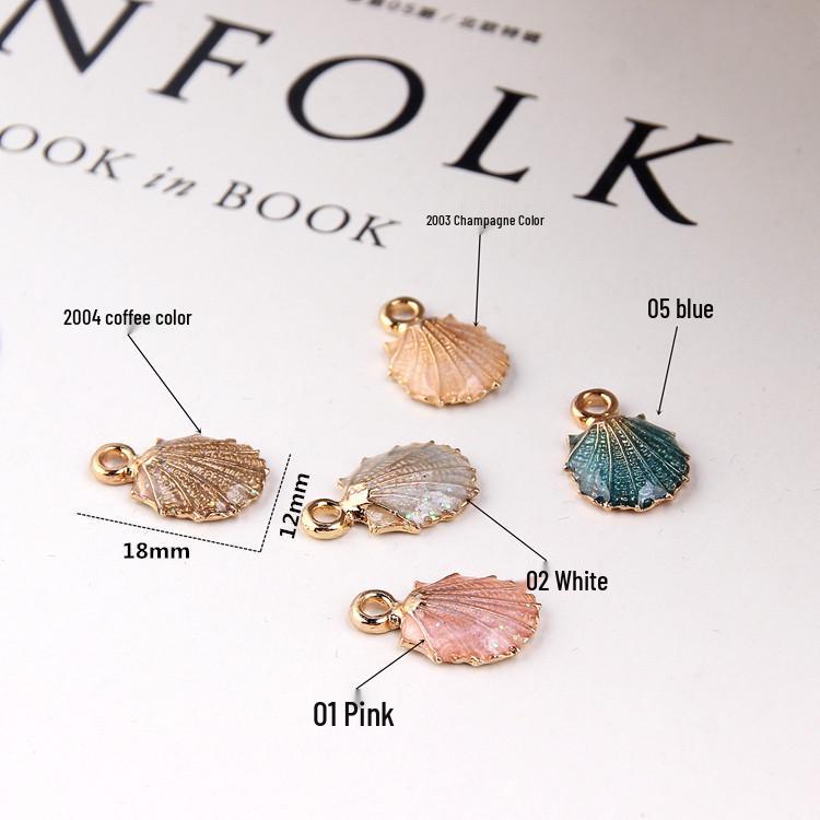 DIY Pearlescent Ocean Jewelry Kit: Starfish & Seashell Pendants for Earrings & Bracelets