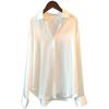 Long Sleeve Satin Versatile Shirt for Women Long Sleeve Satin All-Match Shirts