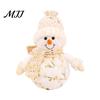 Festive Home Decor Christmas LED Plush Doll Ornaments, Light Up Elk Snowman Santa Claus Room Accent Decoration, Cute Stuffed Toy for Table Holiday