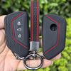 3 Buttons Car Key Case Fob Cover For VW Volkswagen Golf 8 Mk8 MK4 2020 2021 GTI GTD R ID3 ID4 MK4 Skoda Cupra Formentor Tarraco