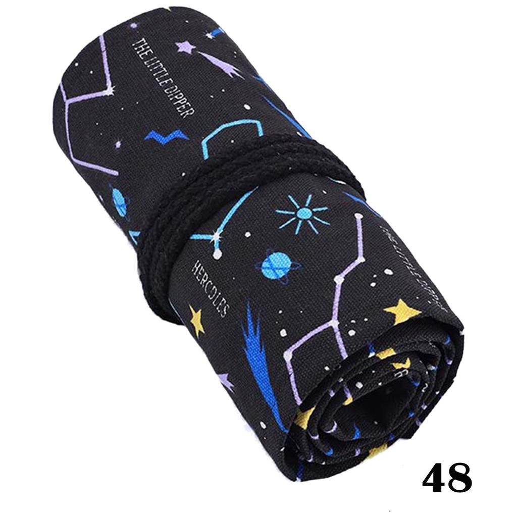 Rollable Pencil Bag For  Pencils Pen Holder Canvas Wrap Bags Organizer Pencil Case School Pencil Holder Case