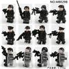 M8029A 8029B 20053 Police Building Block Figurine Small Particles Assembled Toy Bag