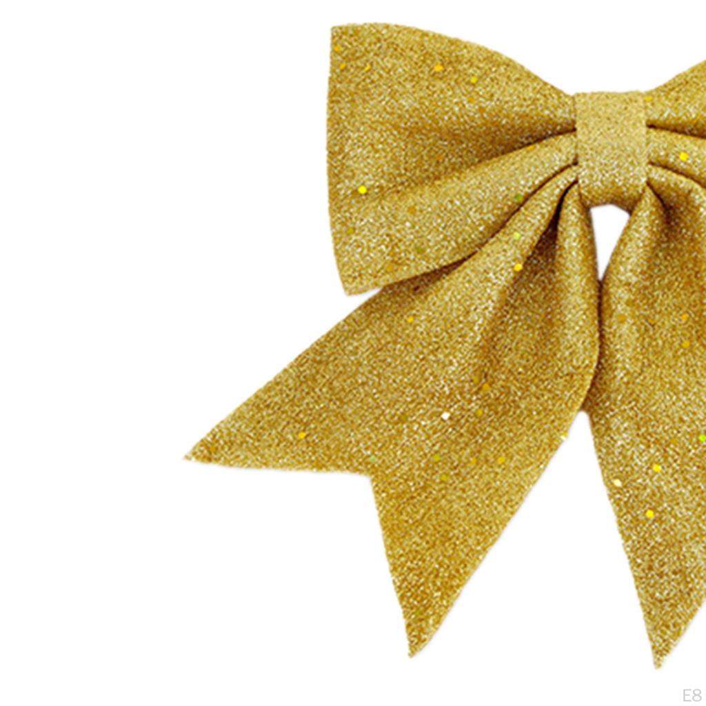 2 Pack Christmas Tree Bows, Decorations, Wreath, for Living Room, Holiday,