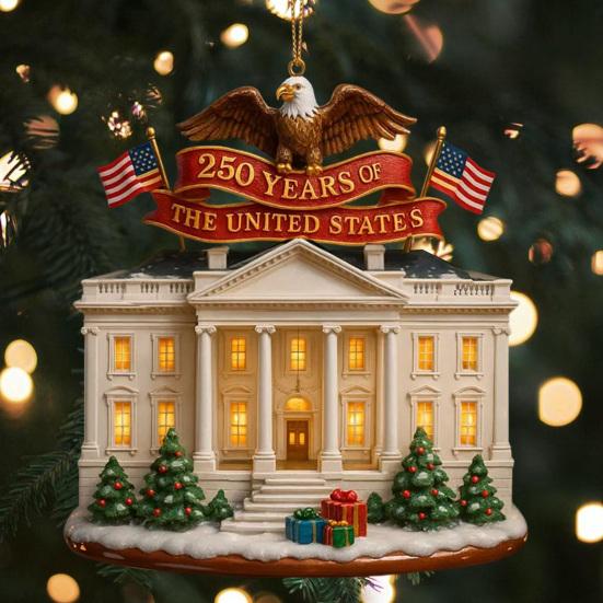US 250th Anniversary Decoration 250 Years of The United States Commemorative Ornament Keepsake Patriotic Hanging Decoration