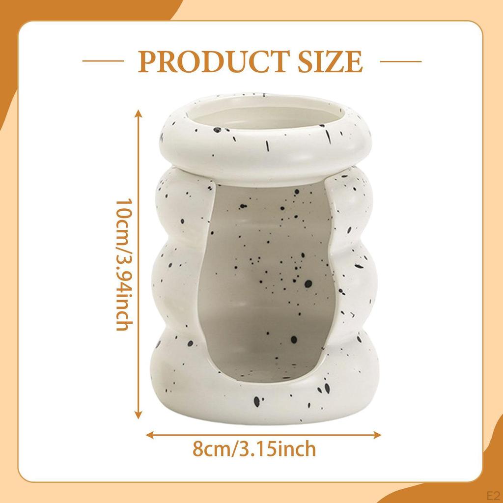 Ceramic Burner for Essential Oils, Tealight Holder, Decoration, Elegant, Removable Decorative Melt