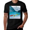 Canadian Canoes Tshirt Active Sports Short Sleeve Cotton Shirt