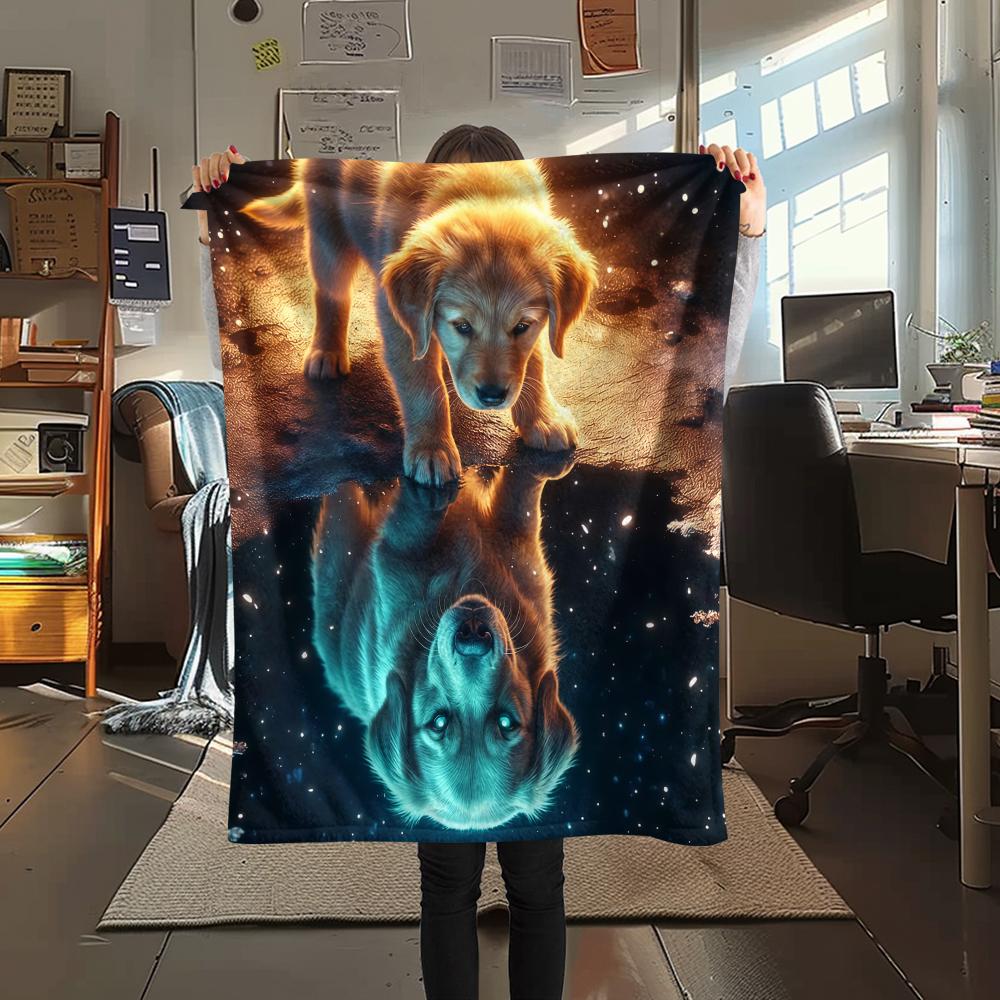 Reflection in water Print Flannel Blanket,High quality Comfortable for All Seasons,Home Decor,Warmth and Comfort,Perfect for Christmas Gifts 80cm x 120cm