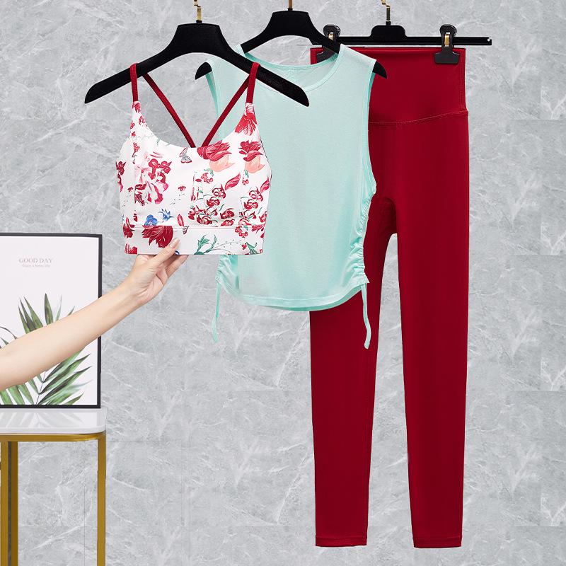 Women's High Waist Yoga and Fitness Pants Set - Peach Butt Lift Suit for Running and Pilates