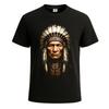 Spirit Nativ Față Indiană Indian Roșu Motociclist Tricou Top Tee