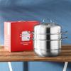 Sipang Zenshang 28CM 3-Layer Stainless Steel Steamer Pot